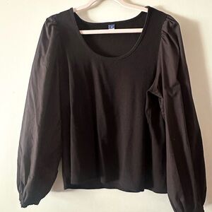 Old navy black long sleeve blouse